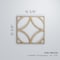 Ekena Millwork Medium Crosby Decorative Fretwork Wood Wall Panels, Hickory, 15 3/8"W x 15 3/8"H x 3/8"T WALW16X16X0375CROHI - alternate 6